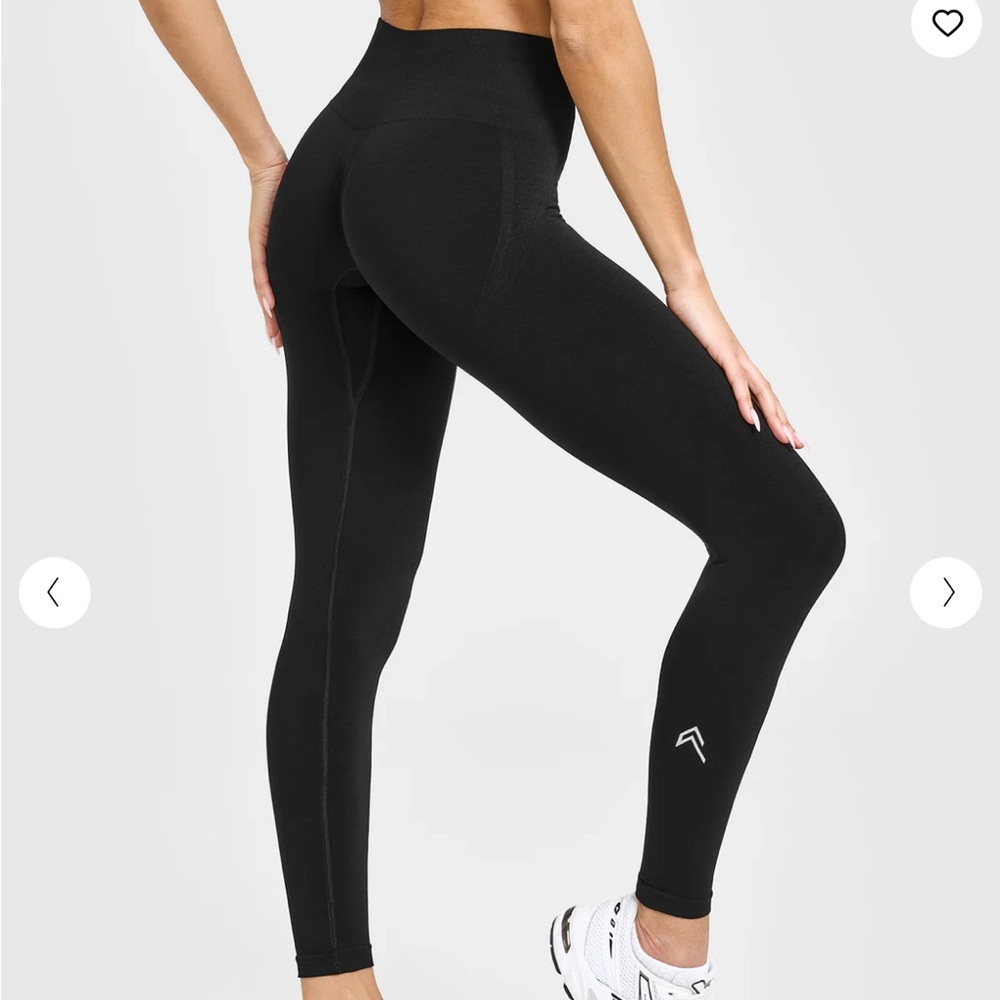 Black sz Large Long Oner Active Effortless Seamless Leggings